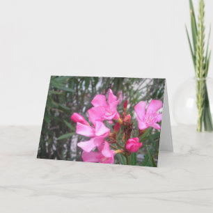 Carte Salutation aux fleurs violettes