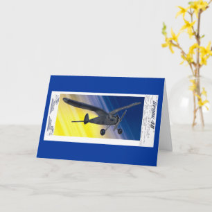 Carte - Salutation - Avion miniature