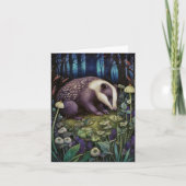 Carte Salutation Badger de minuit (Devant)