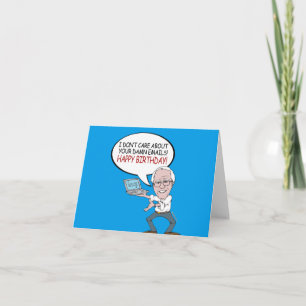 Carte Salutation Bernie Sanders - Je me fiche de vos