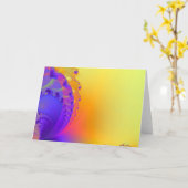 Carte Salutation blanche et joyeuse (Fleur jaune)