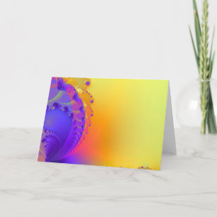 Carte Salutation blanche et joyeuse