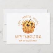 Carte Salutation bon thanksgiving (Devant)