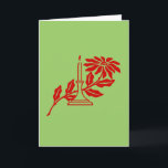 Carte - Salutation - Bougie rouge et Poinsettia<br><div class="desc">"Meilleurs voeux pour la saison des Fêtes" est le texte à l'intérieur de cette carte. La couverture montre une silhouette rouge d'un poinsettia derrière une bougie. Un graphique simple pour express vos souhaits de vacances. (La couleur Arrière - plan et la couleur du graphique peuvent être modifiées en cliquant sur...</div>