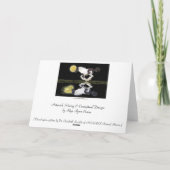 Carte Salutation-carte gitane de cheval et de poème de (Dos)