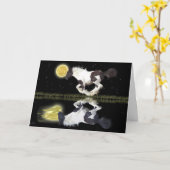 Carte Salutation-carte gitane de cheval et de poème de (Fleur jaune)