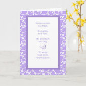 Carte Salutation chrétienne d'amitié (Fleur jaune)