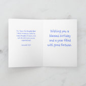 Carte Salutation chrétienne d'anniversaire (Intérieur)