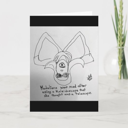 Carte Salutation confuse du télescope kaléidoscope (Devant)
