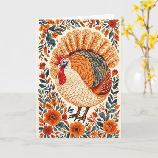 Carte Salutation d'action de grâces (Fleur jaune)