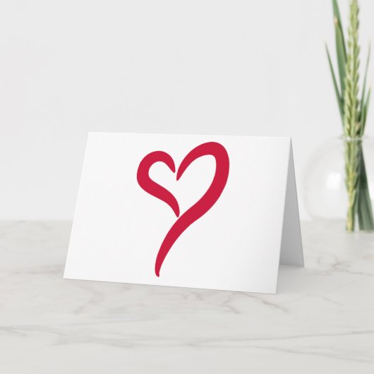 Carte Salutation d'amour de qui (Devant)