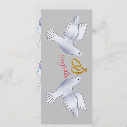 Carte Salutation d'anniversaire (Devant / Derrière)