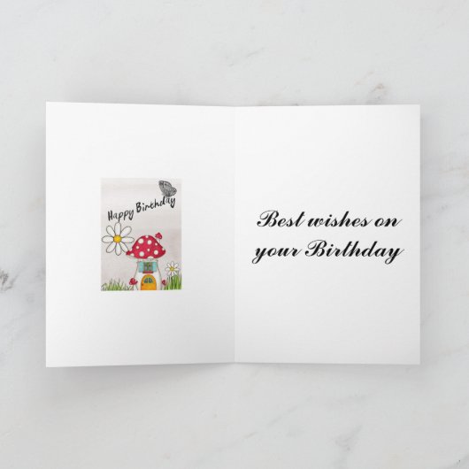 Carte Salutation d'anniversaire (Intérieur)