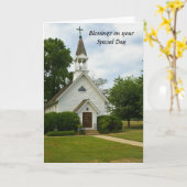 Carte Salutation d'anniversaire de bénédictions (Fleur jaune)