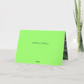 Carte Salutation d'anniversaire de la grenouille (Dos)