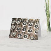 Carte Salutation d'anniversaire de la machine à écrire (Devant)