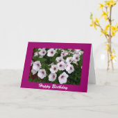 Carte Salutation d'anniversaire de Petunia (Fleur jaune)