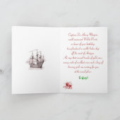 Carte Salutation d'anniversaire de pirate de Gallois (Intérieur)