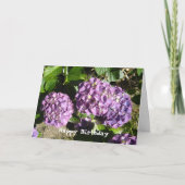 Carte Salutation d'anniversaire d'hortensia (Devant)