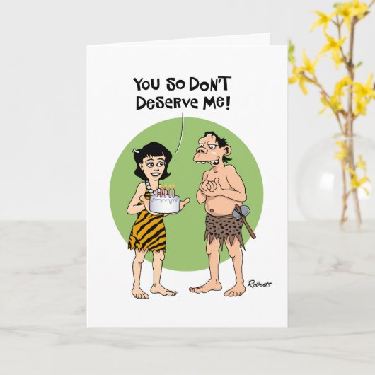 Carte Salutation d'anniversaire drôle (Fleur jaune)