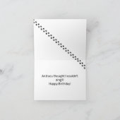 Carte Salutation d'anniversaire humoristique avec berger (Intérieur)