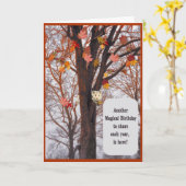 Carte Salutation d'anniversaire mutuel (Fleur jaune)