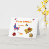 Carte Salutation d'anniversaire sarcastique (Fleur jaune)