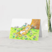 Carte Salutation de chat mignon (Devant)