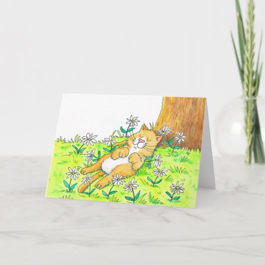 Carte Salutation de chats mignons (Devant)