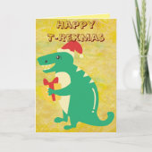 Carte Salutation de dinosaure (Devant)