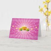 Carte Salutation de Diwali (Fleur jaune)