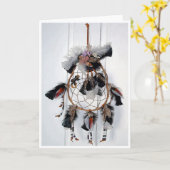 Carte Salutation de Dreamcatcher (Fleur jaune)