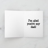 Carte Salutation de fête des pères de ballon (Intérieur)