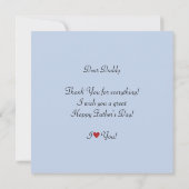 Carte Salutation de Fête des pères personnalisée moderne (Dos)