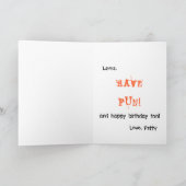 Carte Salutation de Halloween (Intérieur)