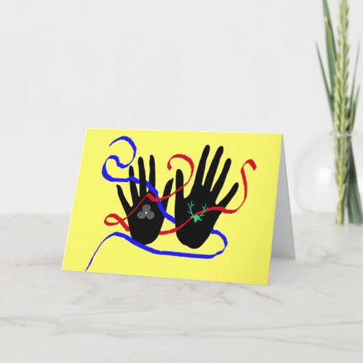 Carte Salutation de Handfasting (Devant)