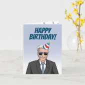 Carte Salutation de Joe Biden (Fleur jaune)