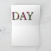 Carte Salutation de joyeux anniversaire avec des lettres (Intérieur)