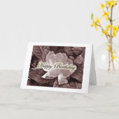 Carte Salutation de joyeux anniversaire - gardénia (Fleur jaune)