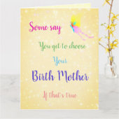 Carte Salutation de la fête des mères (Fleur jaune)