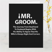 Carte Salutation de la Groom Bachelor Party (Fleur jaune)