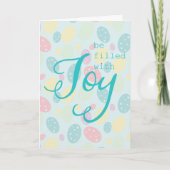 Carte Salutation de la joie de Pâques (Devant)