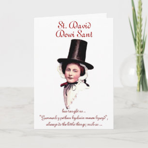 Carte Salutation de la Saint-David