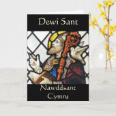 Carte Salutation de la Saint-David (Fleur jaune)