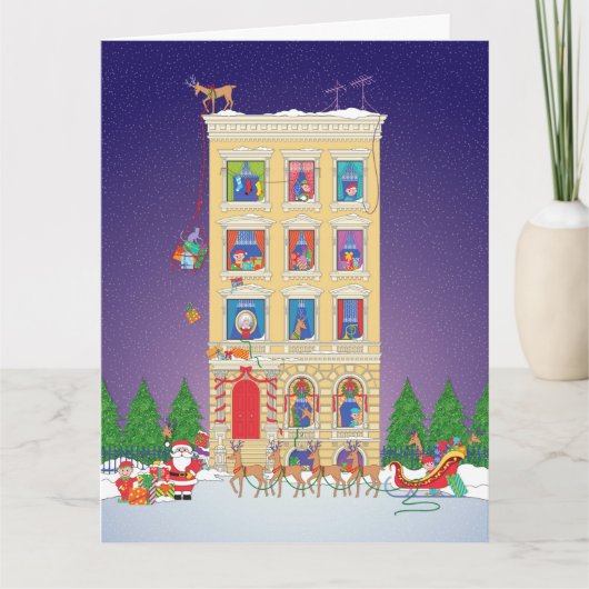 Carte Salutation de la veille de Noël (Devant)