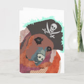 Carte Salutation de labrador retriever Halloween (Dos)