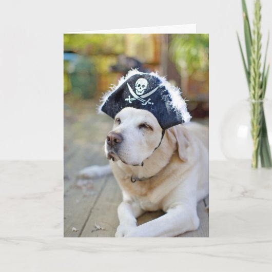 Carte Salutation de labrador retriever Halloween (Devant)