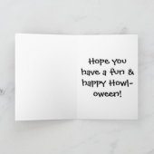 Carte Salutation de labrador retriever Halloween (Intérieur)