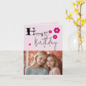 Carte Salutation de maman (Fleur jaune)