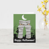 Carte Salutation de maman d'Halloween (Fleur jaune)
